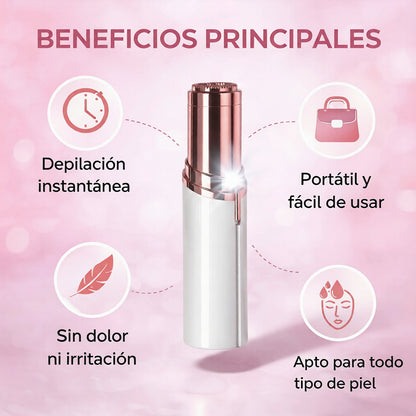 Elimina el vello facial al instante sin dolor, sin irritación y sin que vuelva más grueso