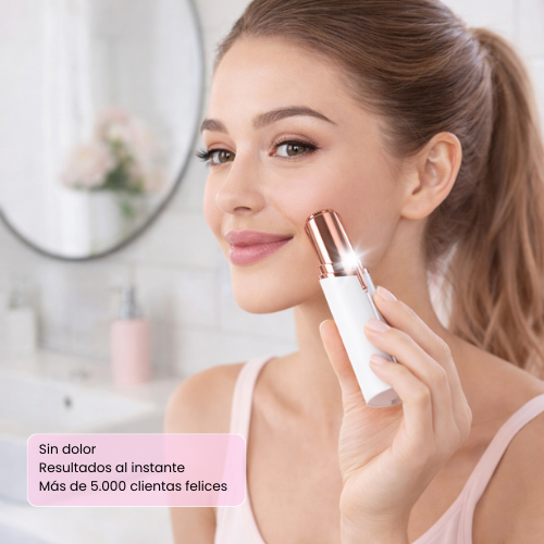 Elimina el vello facial al instante sin dolor, sin irritación y sin que vuelva más grueso